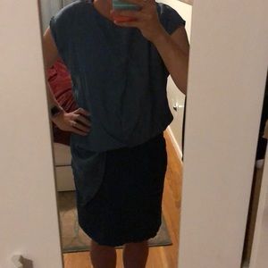 Two-toned Denim dress